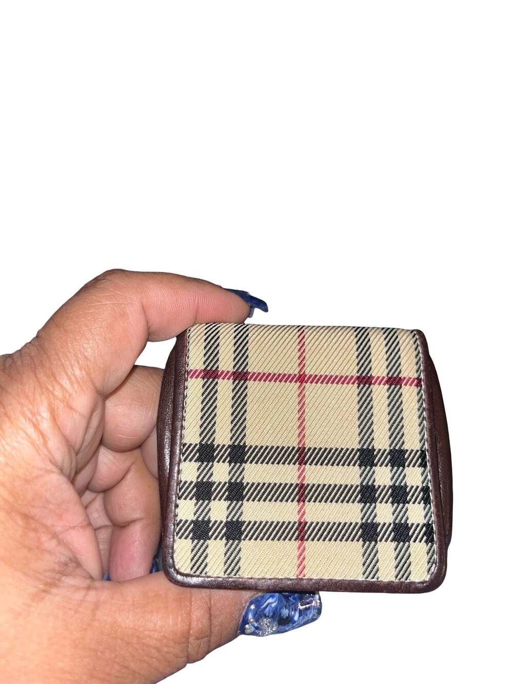 Burberry Vintage House Check and Leather Snap Coin Pouch - Picture 4 of 10